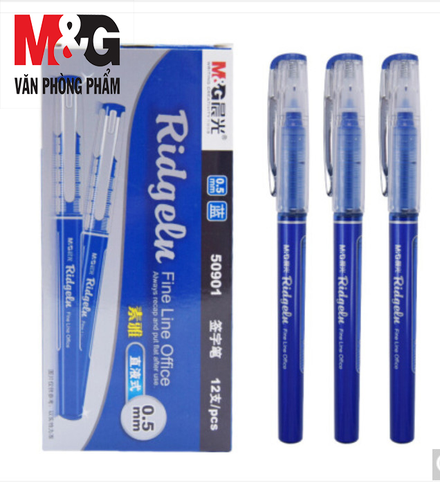 Bút nước  M&amp;G- 0.5mm - Mực Xanh - 1 cây - ARP50901B-bút ký tên màu mực chuẩn