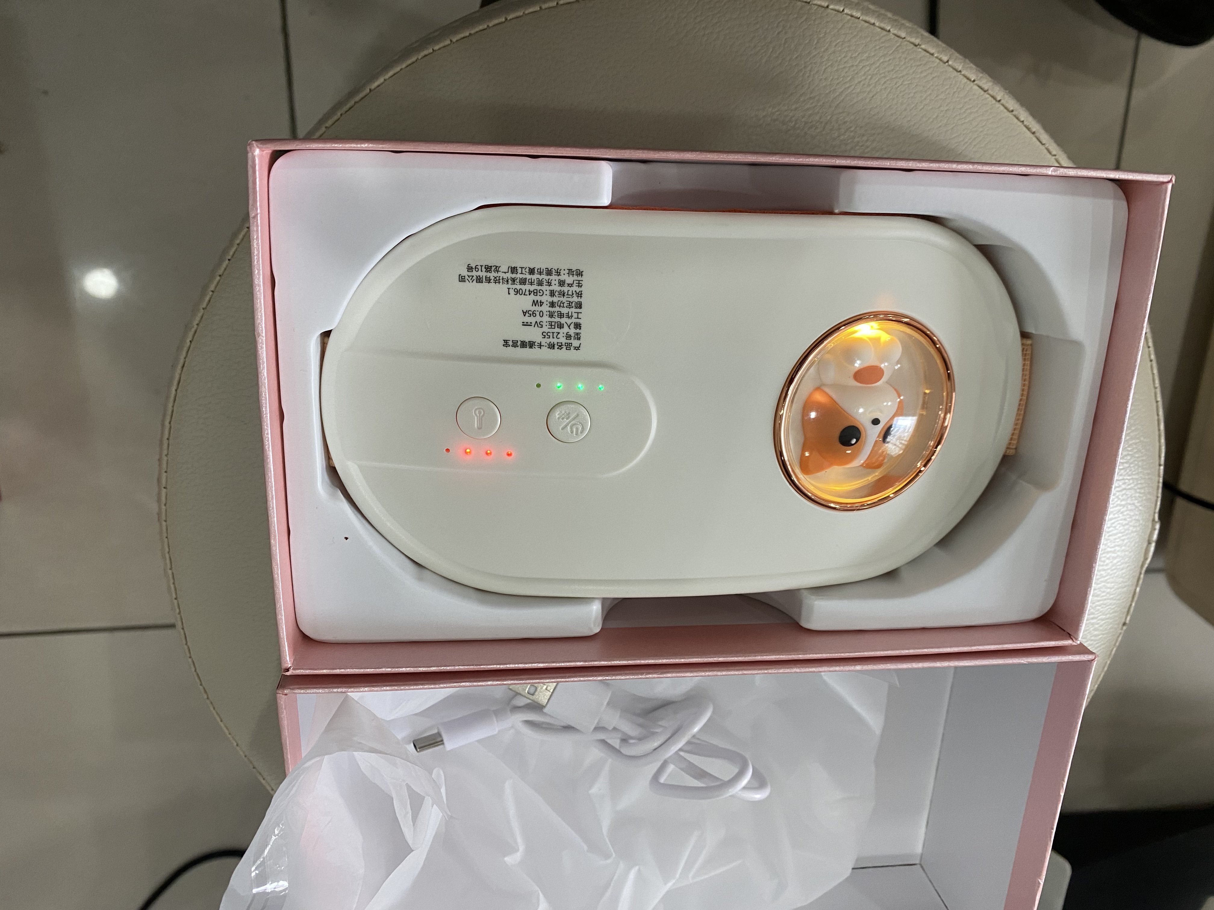Máy Massage Bụng TQ-109, Máy tan Mỡ Bụng, Đai Massage tan Mỡ Bụng Tích Hợp Xoay Đá Nóng Kết hợp Làm Nóng Hồng Ngoại