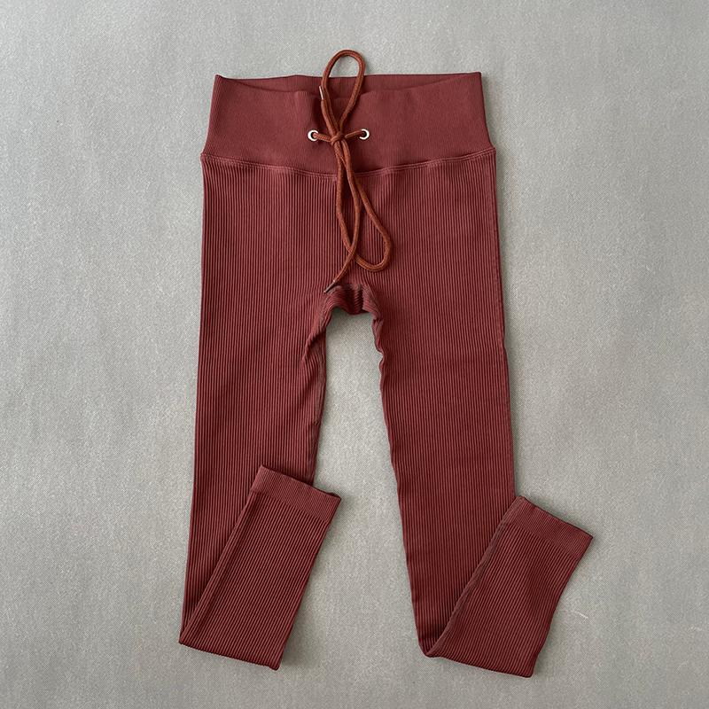 Quần Tập Yoga Gân Quần Legging Thể Dục Không Đường May Cao Cấp Quần Legging Dây Kéo Đẩy Lên Thể Thao Thun Tập Gym Quần Áo Quần