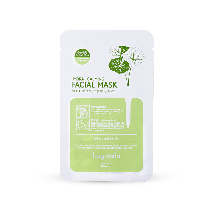 Mặt nạ siêu dưỡng ẩm, làm dịu da, cho làn da căng bóng và mềm mịn Hàn Quốc Lagivado Hydra Calming Facial Mask