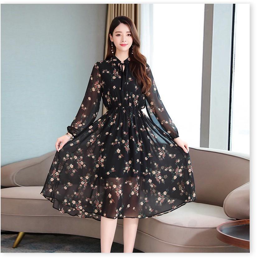 ĐẦM LỤA HOA,HỌA TIẾT ĐƠN GIẢN NHƯNG KHÔNG KÉM PHẦN SANG TRỌNG 1HIT1 FASHION