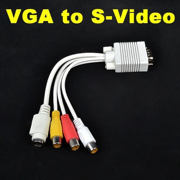 Cáp chuyển đổi VGA sang S-Video 3RCA TV AV