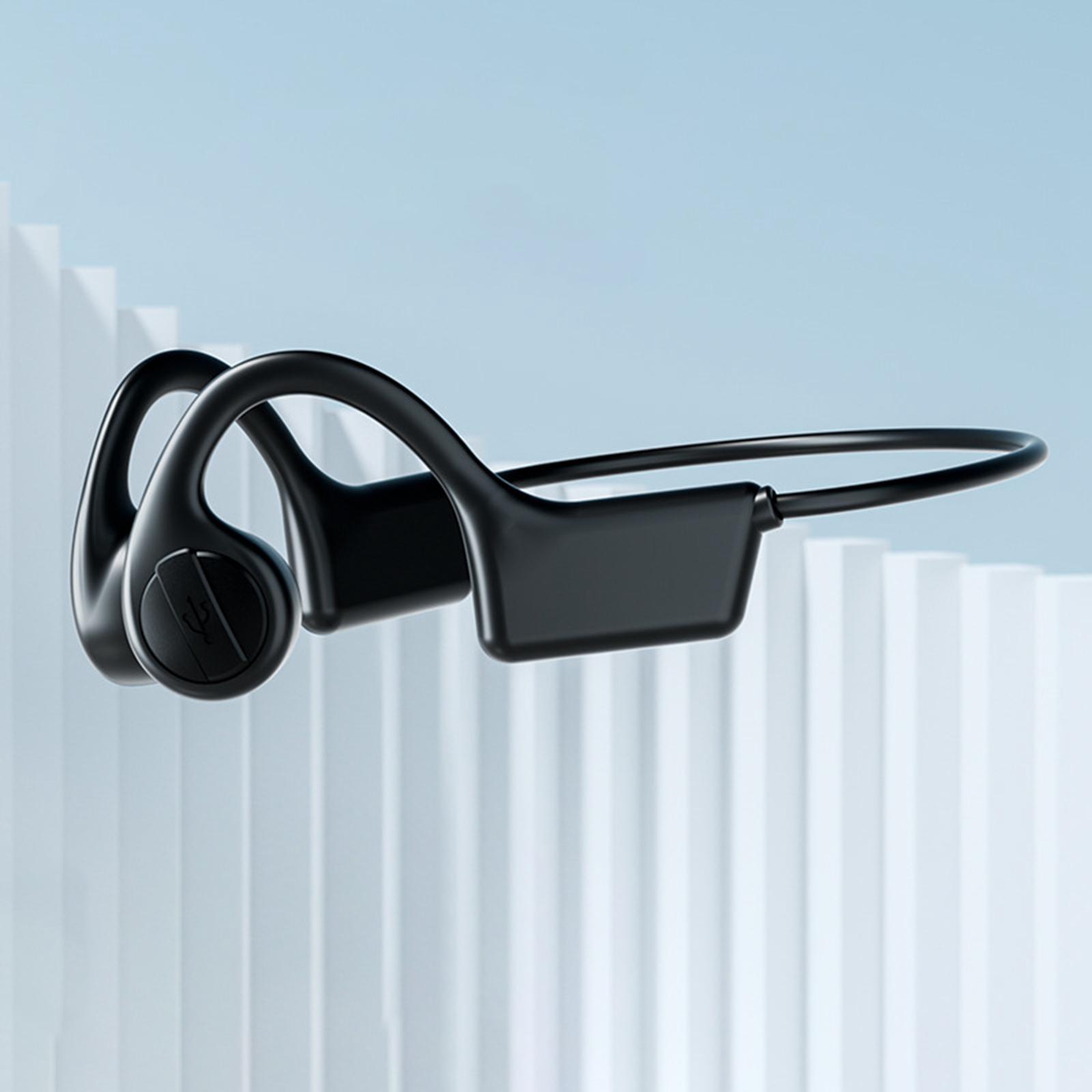 Bluetooth Headphone, Bone Conduction Stereo Noise Reduction Open Ear Headset for Driving
