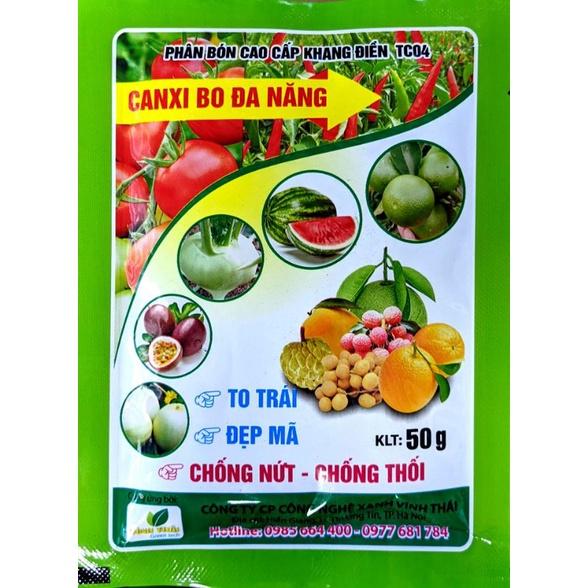 Phân bón Canxi bo đa năng, Siêu canxi bo chống thối quả, nứt quả, chống rụng hoa và quả non