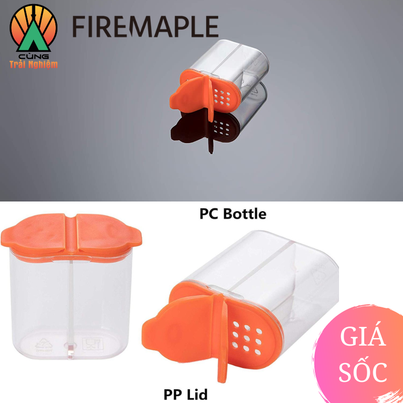 [CHÍNH HÃNG] Hũ Đựng Gia Vị Salt&amp;Pepper Shaker Fire Maple FMW-Sha01 Nhỏ Gọn Chuyên Dụng Cho Du Lịch, Dã Ngoại Ngoài Trời