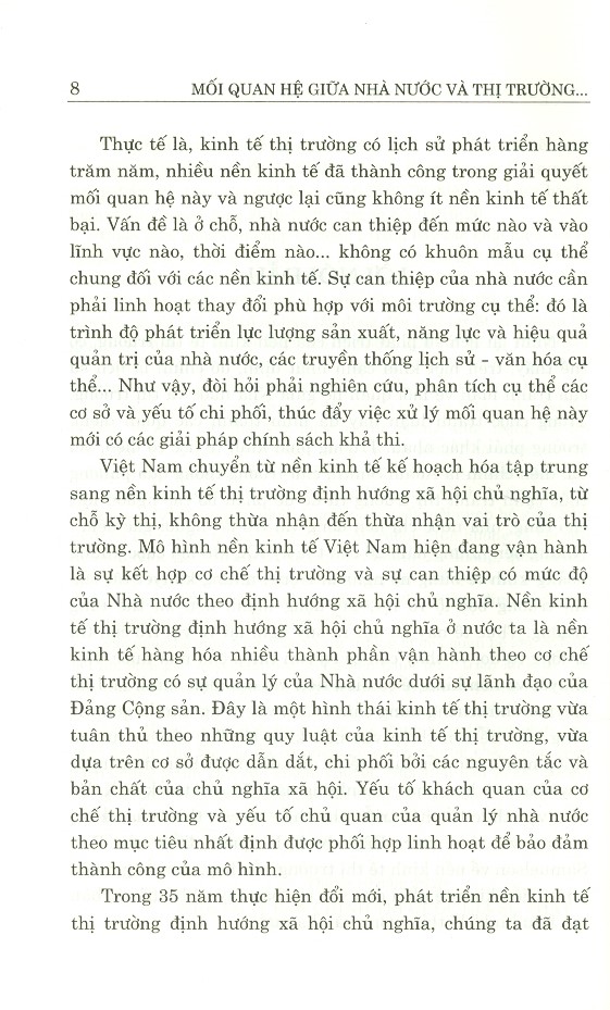 Mối Quan Hệ Giữa Nhà Nước Và Thị Trường Trong Điều Kiện Nền Kinh Tế Thị Trường Định Hướng Xã Hội Chủ Nghĩa - Thực Trạng, Vấn Đề Và Định Hướng Chính Sách