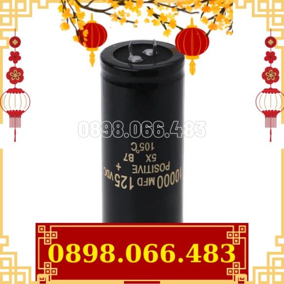 1 Chiếc Tụ Điện Điện Phân Nhôm 125V 10000Uf Mới Có Thể Thay Thế Tụ Âm Thanh 120V 100V 35X80Mm mới về