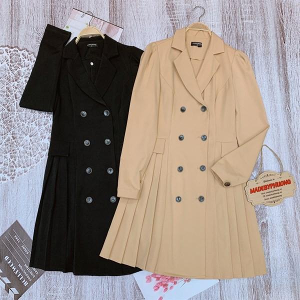 Đầm vest peplum chân ly