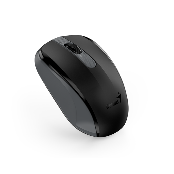 Chuột không dây Genius NX-8008S Silent - giảm ồn, USB 2.4GHz, thuận 2 tay, trượt đa bề mặt, phù hợp PC/Laptop, Hàng chính hãng, Bảo hành 1 năm