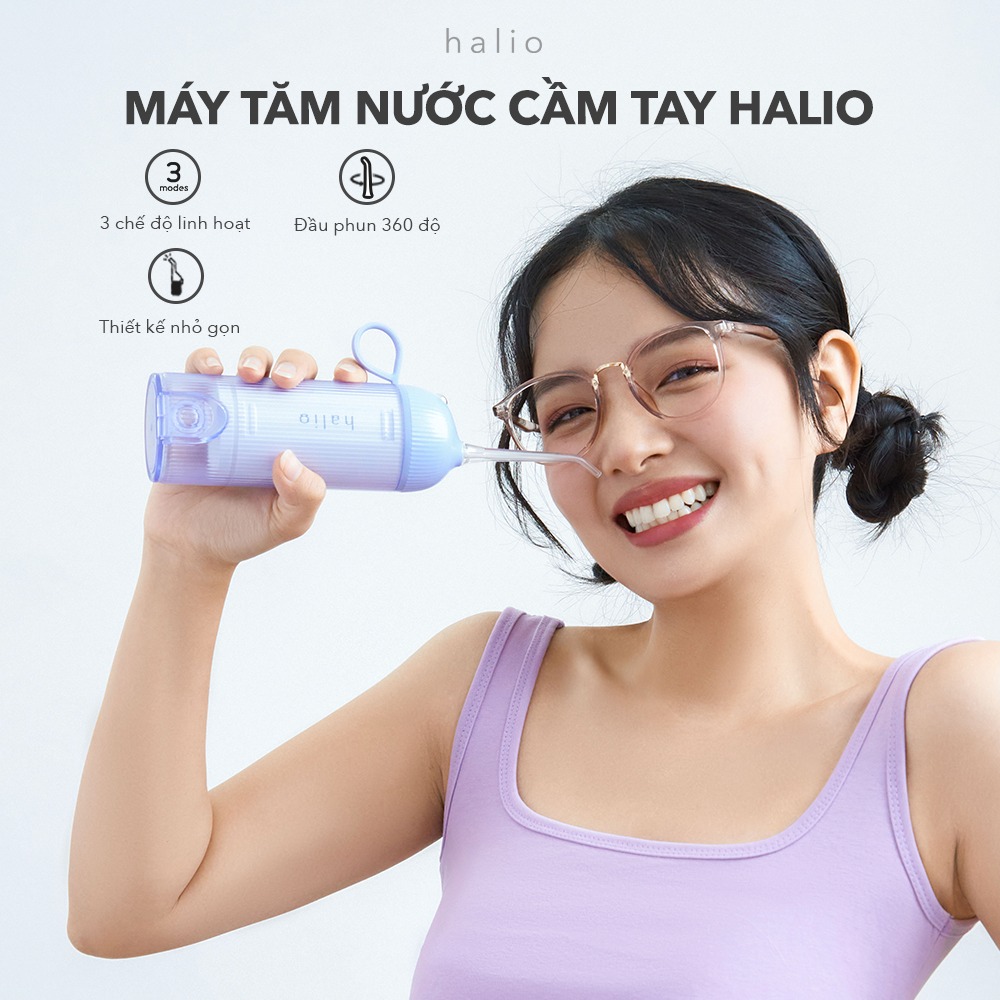 Máy Tăm Nước Halio UltraClean Oral Irrigator 3 Chế Độ Nhỏ Gọn Bỏ Túi