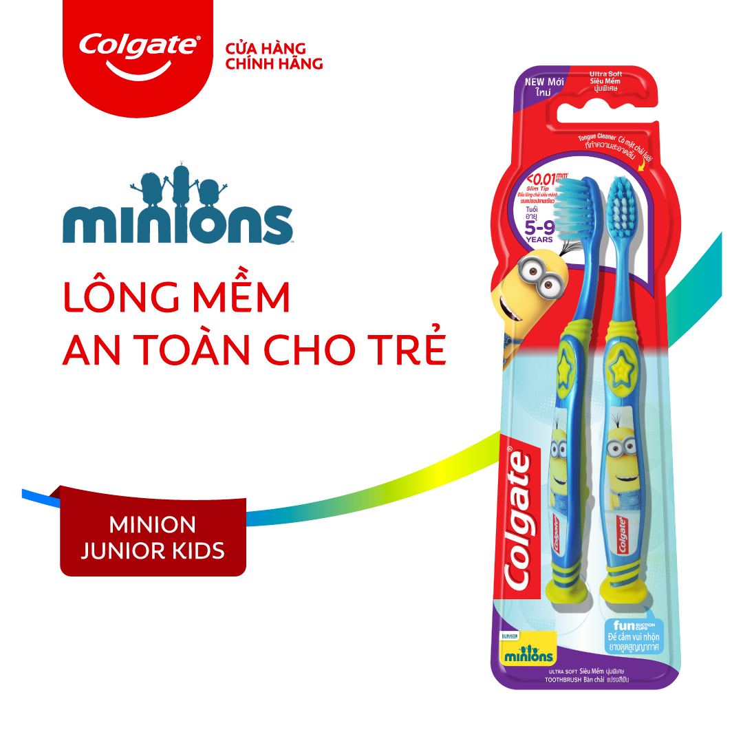 Bộ 2 bàn chải Minions cho trẻ em