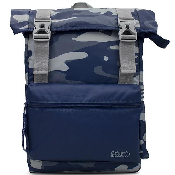 Ba Lô Teen Siêu Nhẹ Kool Urban - Clever Hippo BKU5204/Camo - Màu Xanh Dương