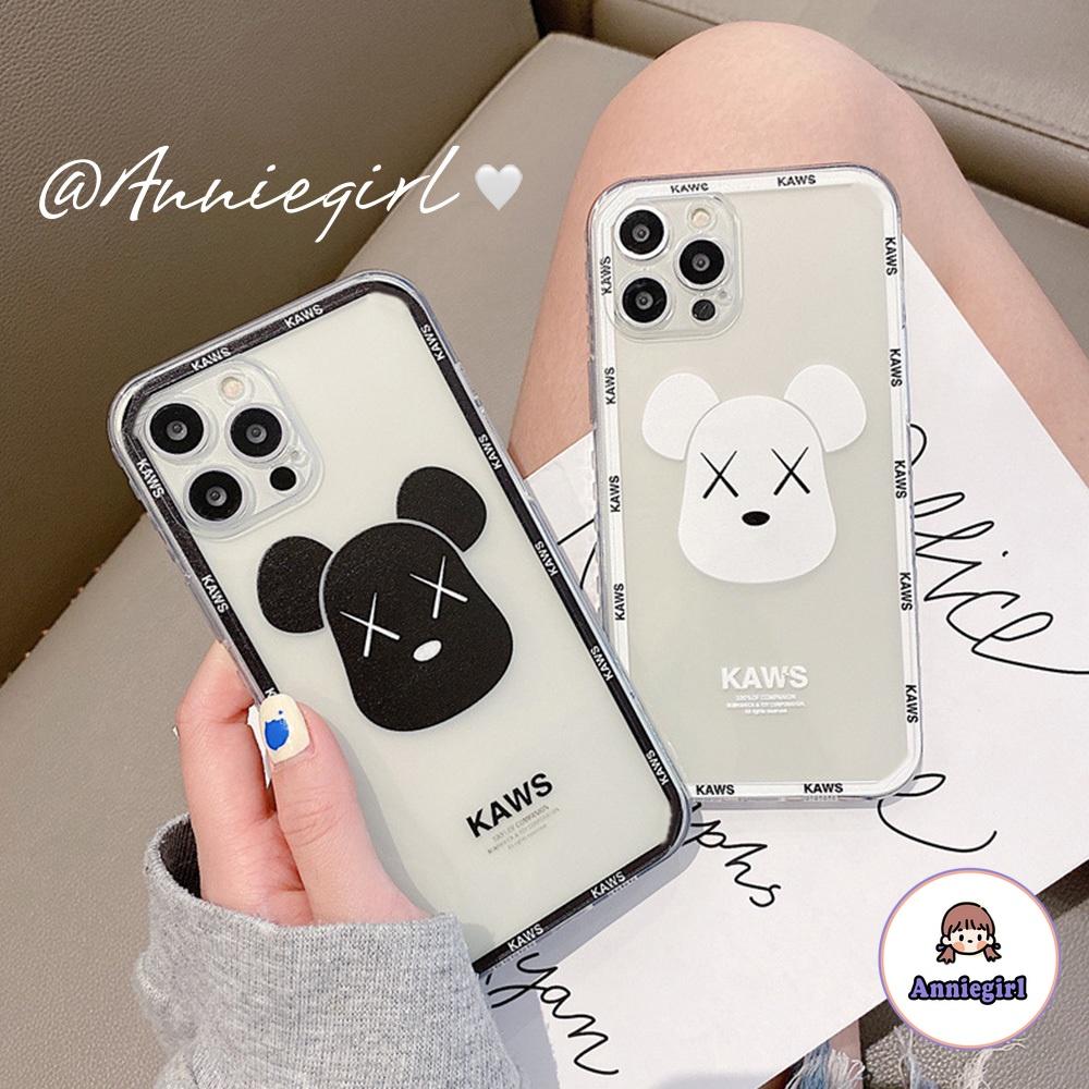 Ốp Điện Thoại TPU Mềm Siêu Mỏng Chống Sốc In Hình Gấu Kaws Độc Đáo Cho Iphone 12 11 Pro Max Xr Xs Max 8 7 Plus