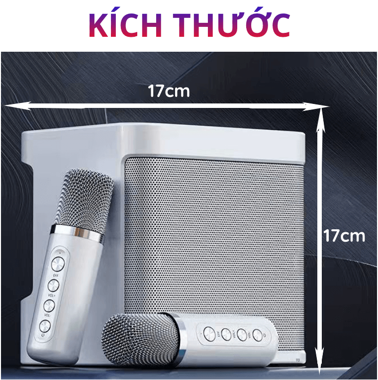 Loa bluetooth karaoke Su-Yosd YS-230 - Tặng kèm 2 micro không dây