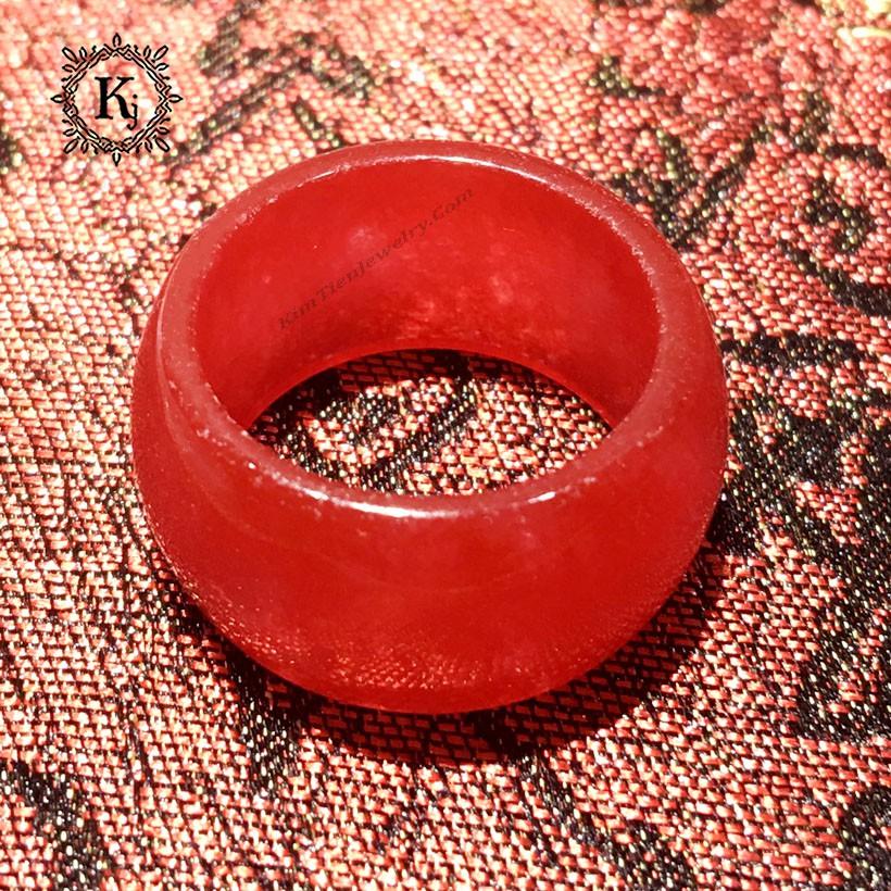 Nhẫn Phong Thủy Cẩm Thạch Huyết Kim Tiền Jewelry