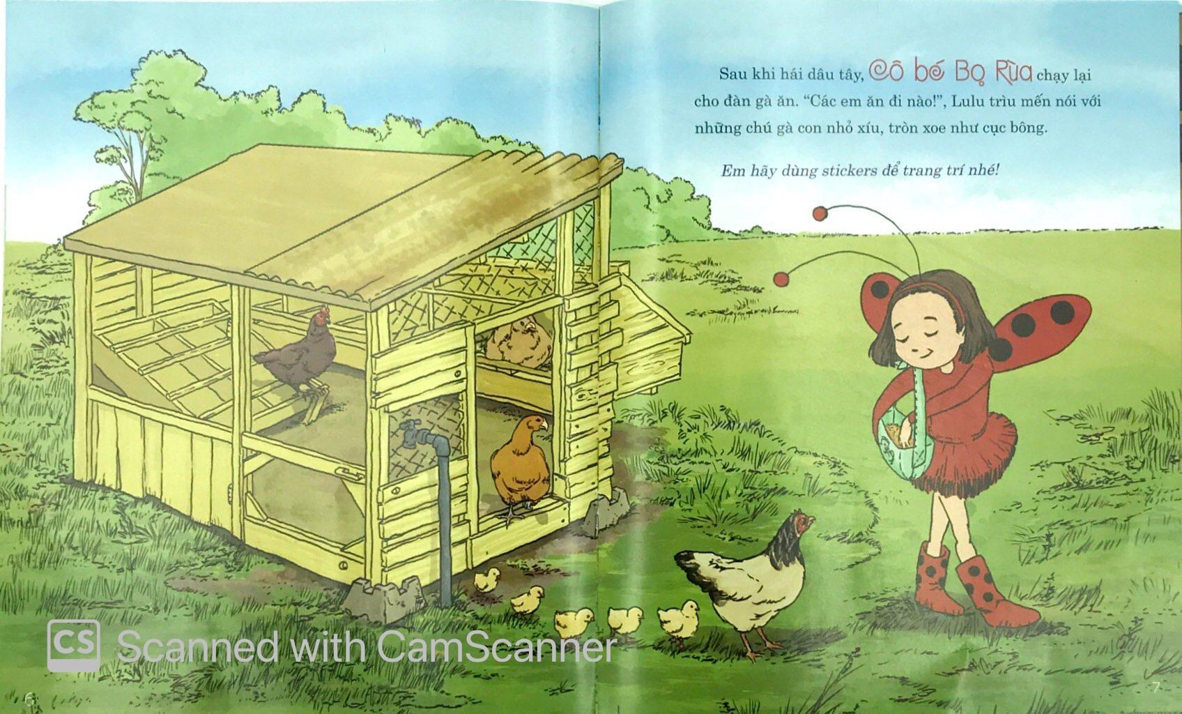 Cô bé Bọ Rùa về nông trại (Đọc truyện - Dán hình)
