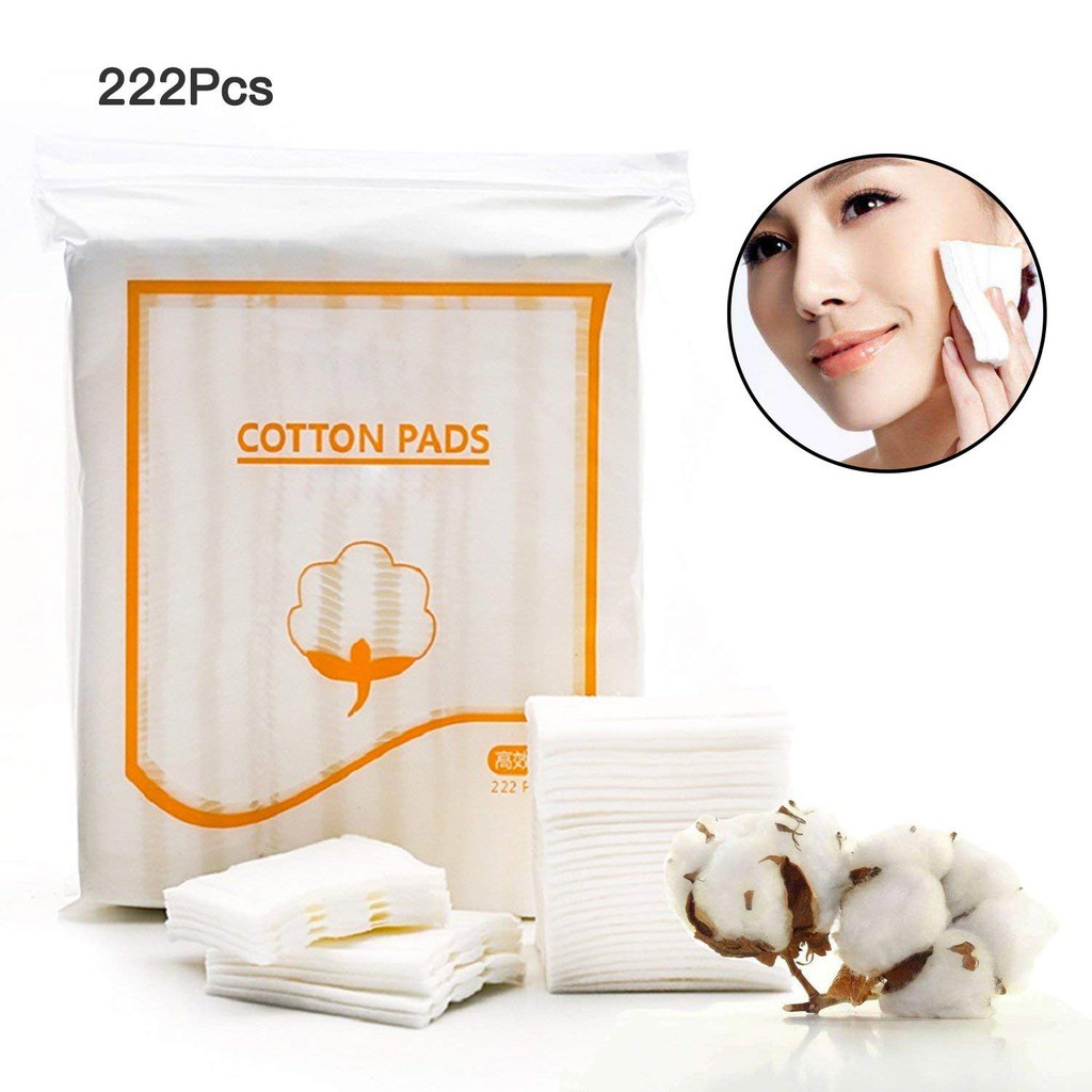 Bông Tẩy Trang 222 Cotton Pads Với Thiết Kế 2 Mặt Cao Cấp - Funu Home