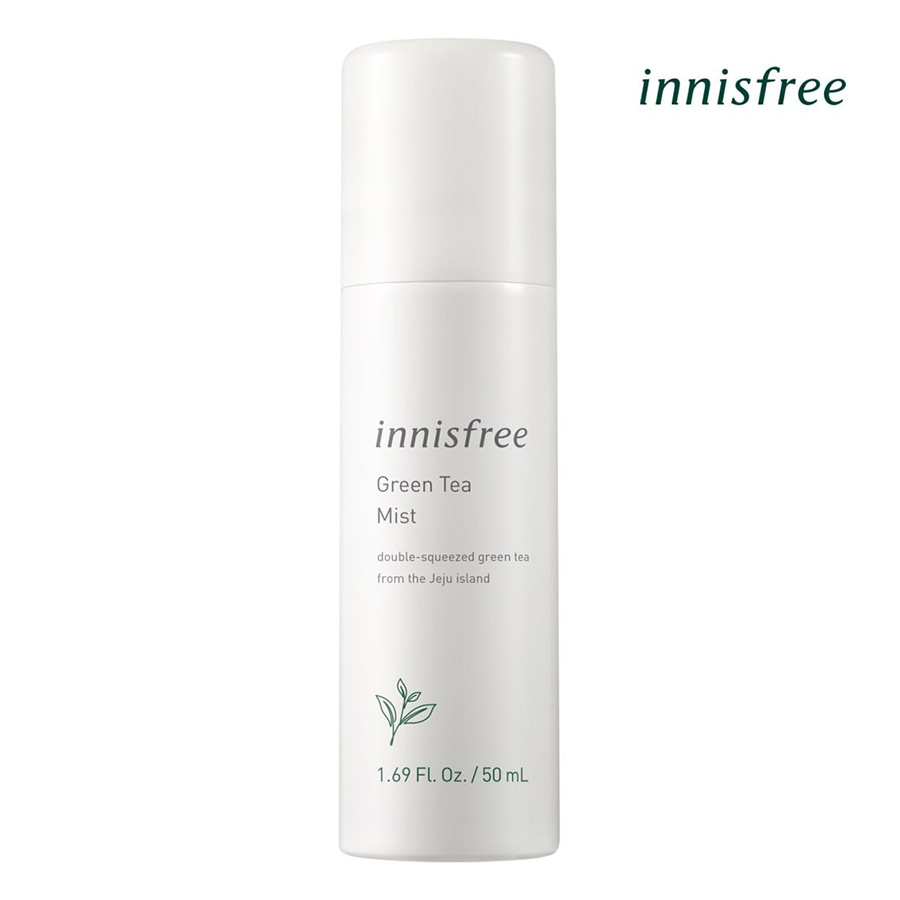 Xịt khoáng dưỡng ẩm từ trà xanh đảo Jeju Innisfree Green Tea Mist 50ml - NEW