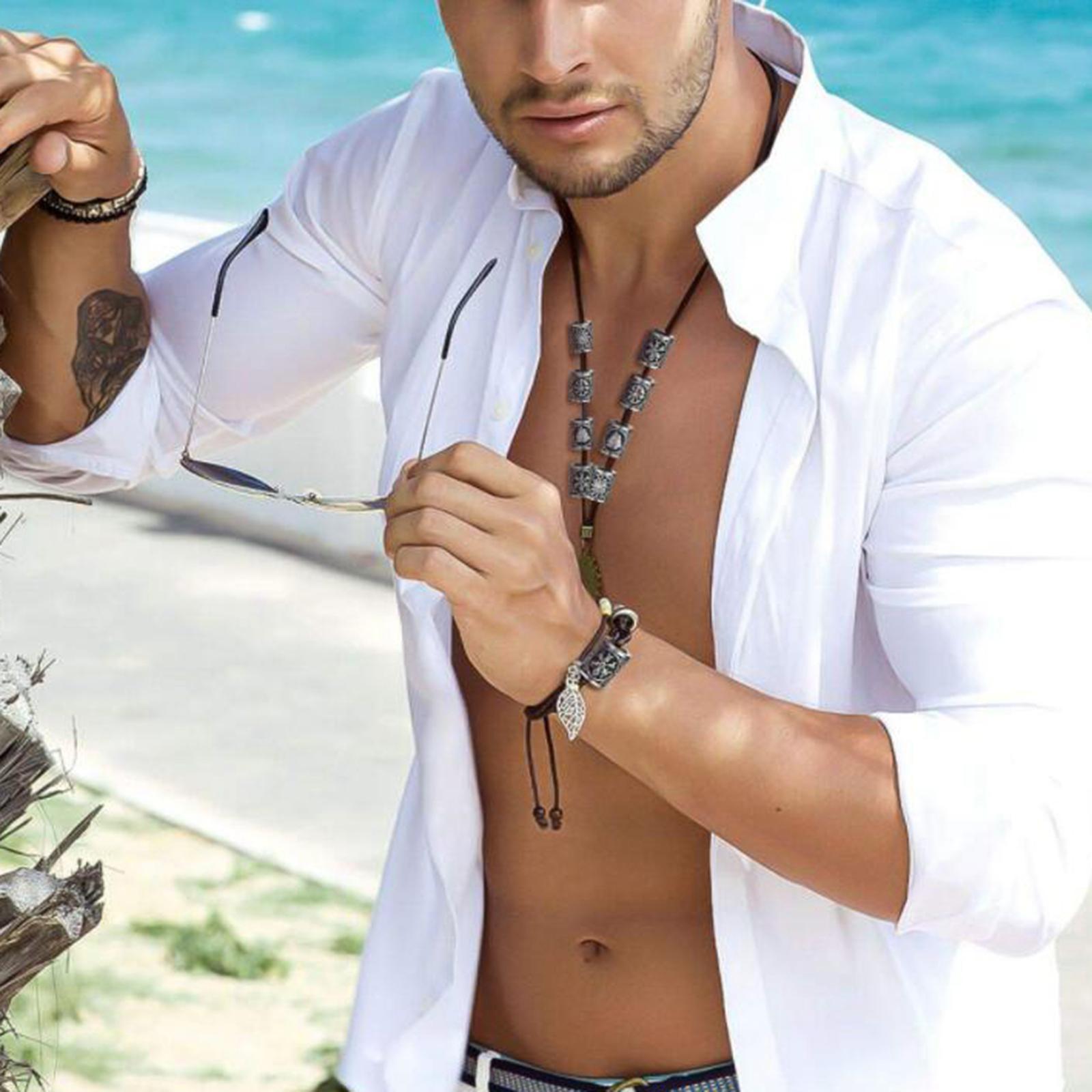 Rune  Beard Beads Rings for  Beards Lanyard Pendant Jewelry Making