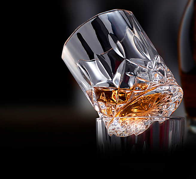 Bộ Ly Uống Rượu Whisky Pha Lê BOHEMIA 6 Sets 320ML Phong Cách Châu Âu - Hàng Nhập Khẩu