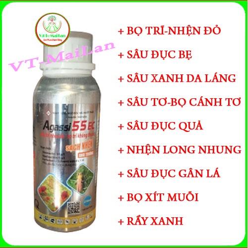 Agassi 55EC trừ bọ trĩ - nhện đỏ chai 210ml