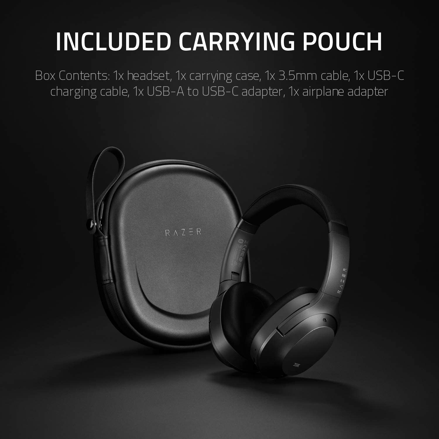 Tai nghe bluetooth chụp tai chống ồn Razer Opus Wireless ANC Headset - Hàng chính hãng