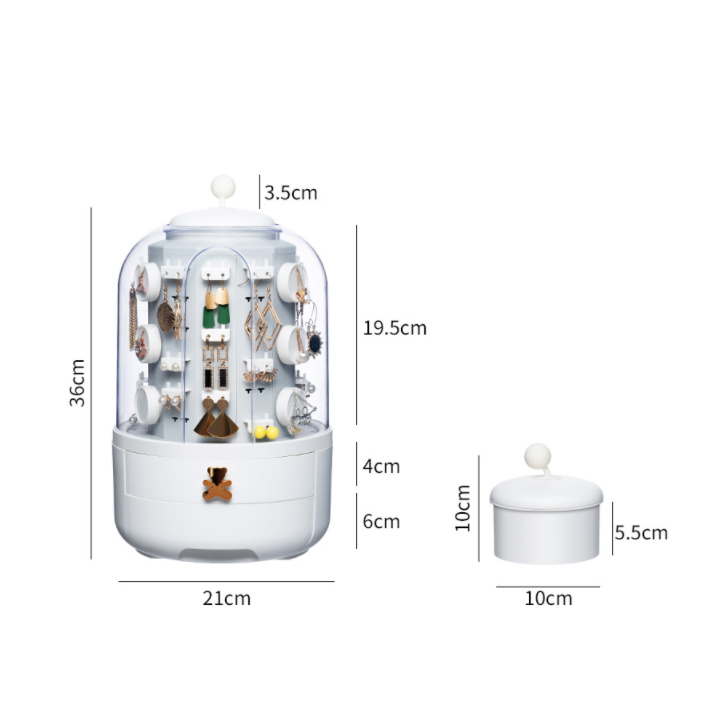 Tủ Đựng Trang Sức, Phụ Kiện Thời Trang Sang Trọng, Quý Phái Phong Cách Bắc Âu AL03 - Hàng Chính Hãng