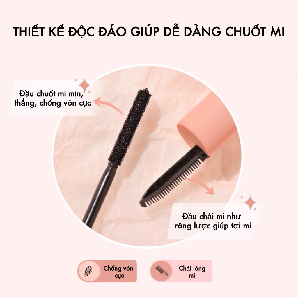 Mascara 2 đầu GOGO TALES flying feather lengthen mascara 10ml