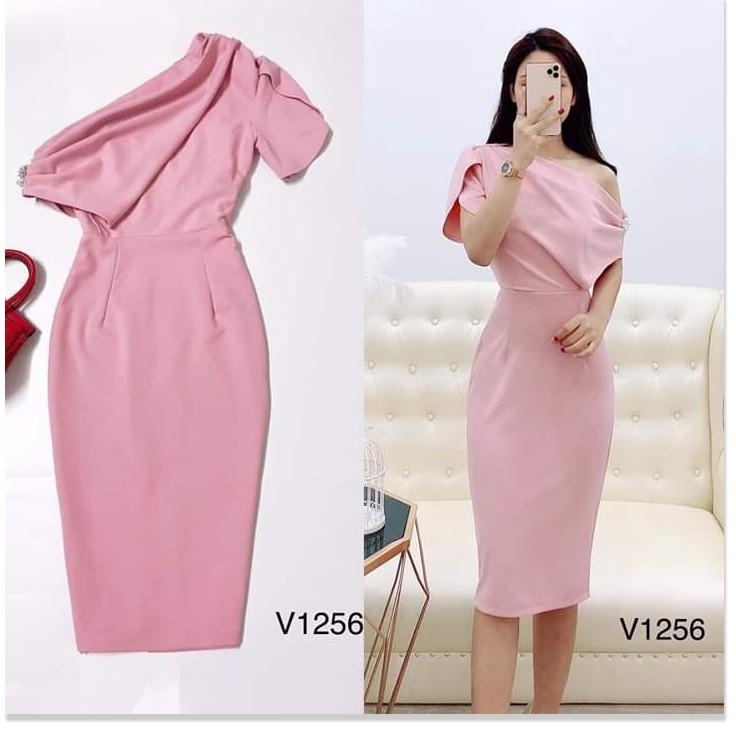 Đầm body dự tiệc lệch vai