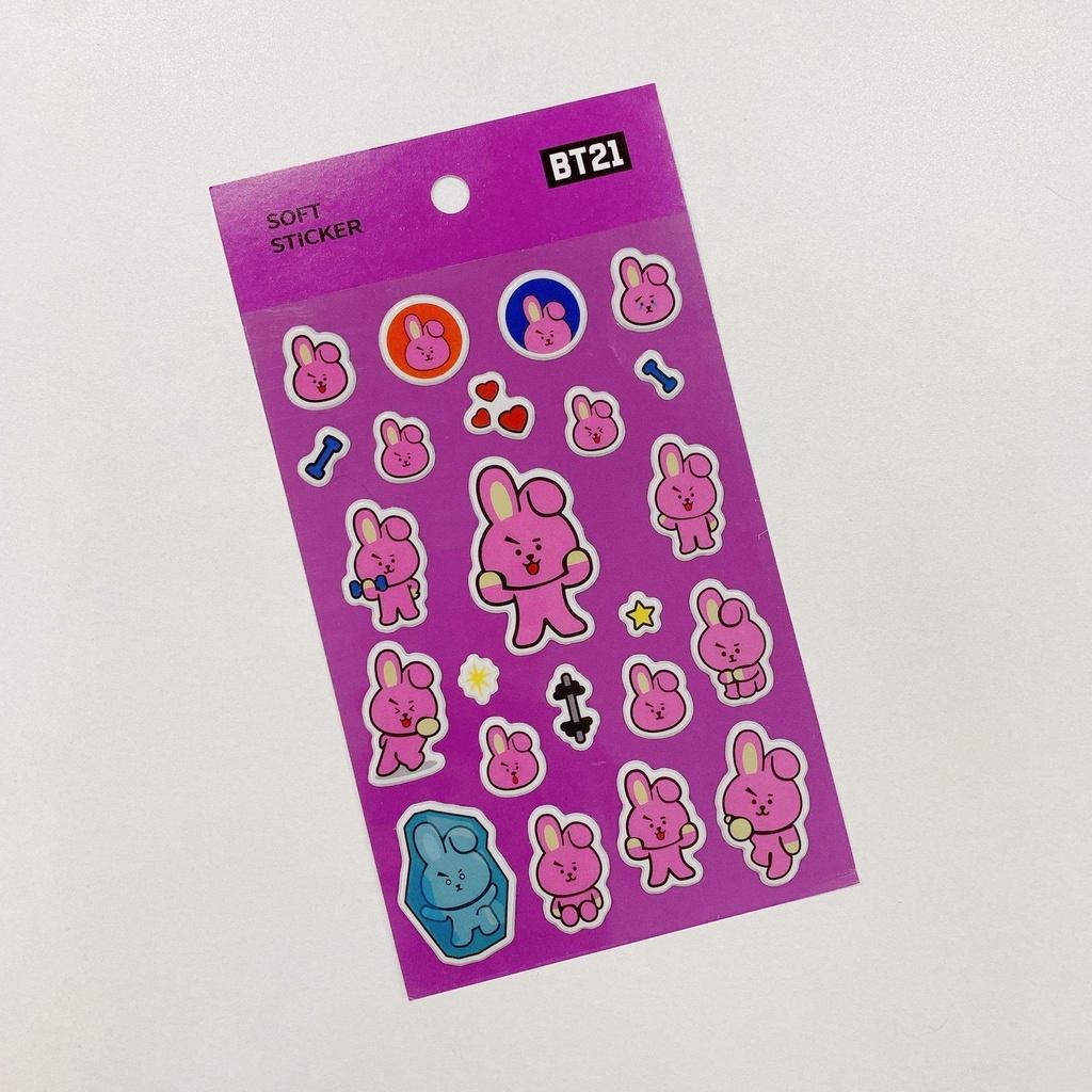 Tấm Sticker BT21 Dễ Thương - Hình Dán BTS