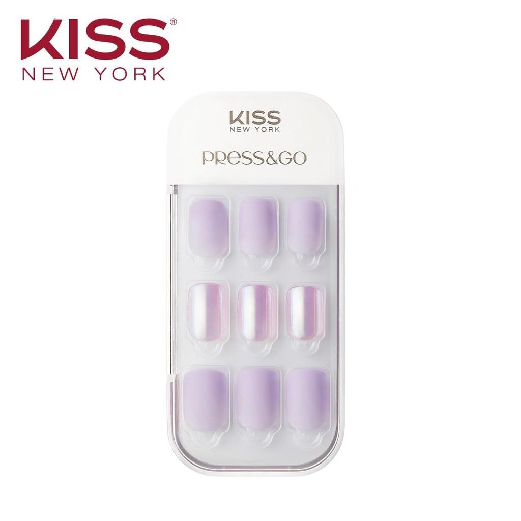 Bộ 30 Móng Tay Gel Tự Dán Press &amp; Go Kiss New York Nail Box - Cool Lavender (KPNA06K)