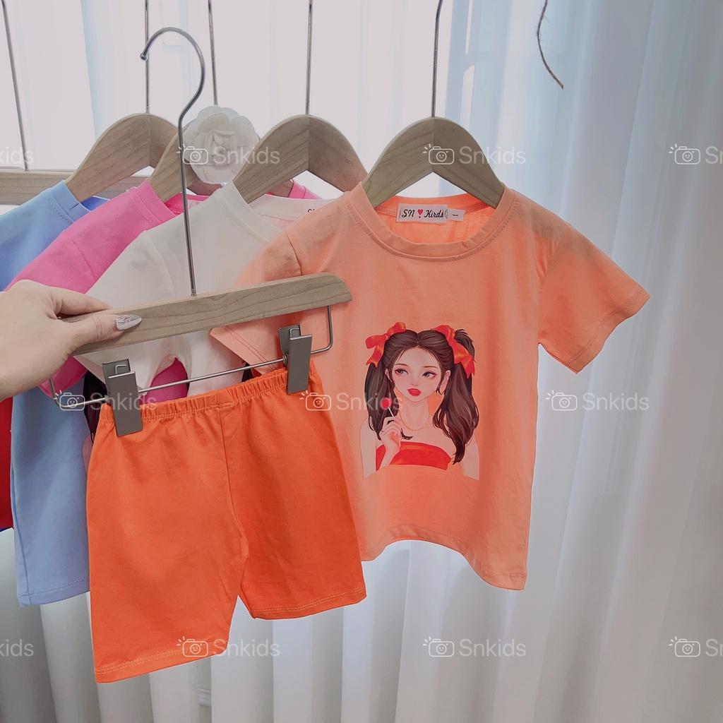 Bộ quần áo bé gái,- Sét áo cô gái kèm quần legging ngố