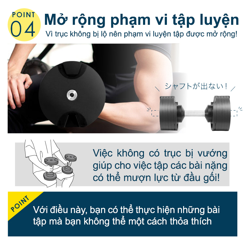 Nuobell flexbell - [All Black] Quả tạ tay điều chỉnh trọng lượng 36kg mỗi lần đổi 2kg 16 cấp độ tạ đòn tập luyện chuyên nghiệp gym