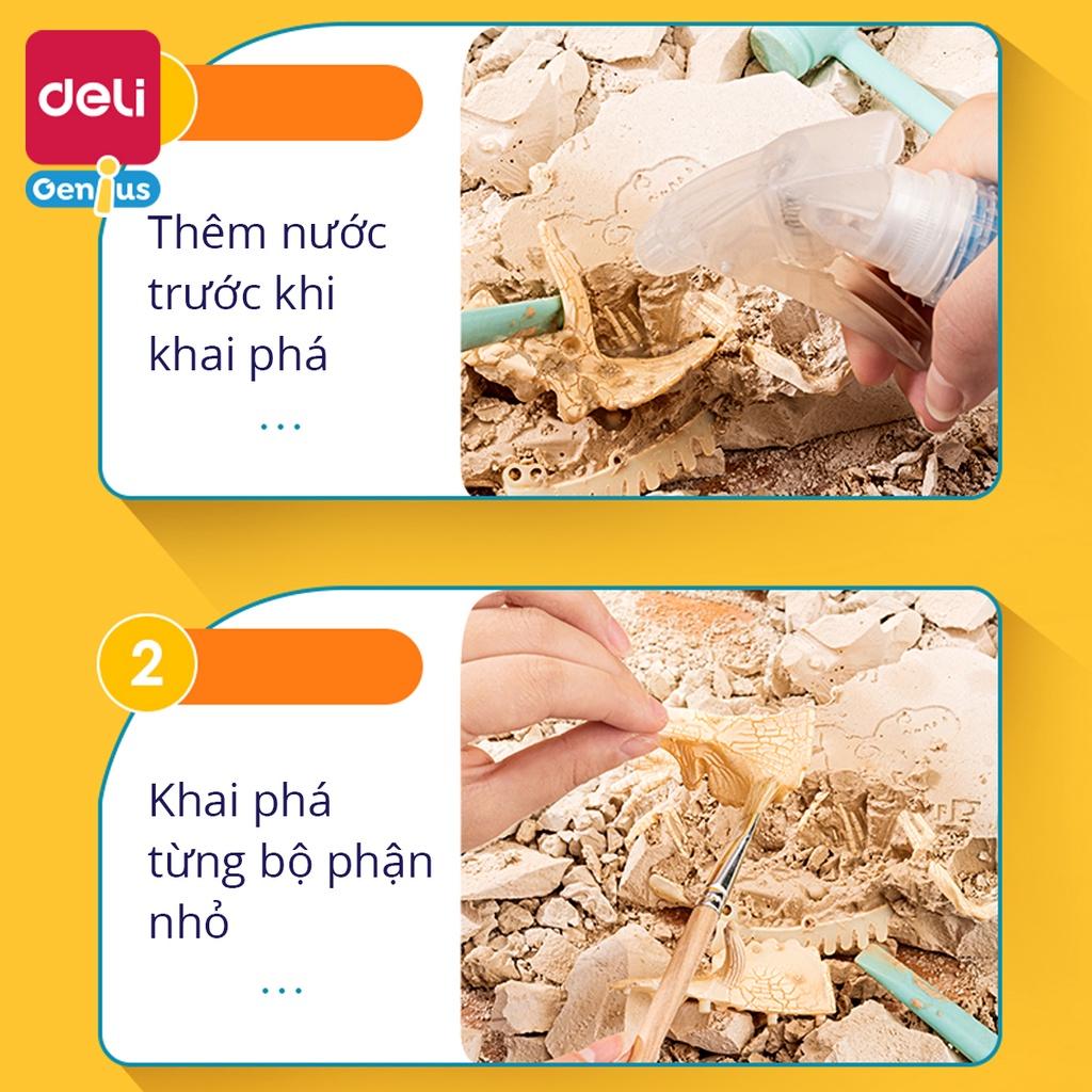 Bộ Đồ Chơi Khảo Cổ Truy Tìm Xương Khủng Long Bạo Chúa Deli - Đồ Chơi Giáo Dục Kích Thích Trí Tìm Tòi Sáng Tạo Của Trẻ - 74349 52