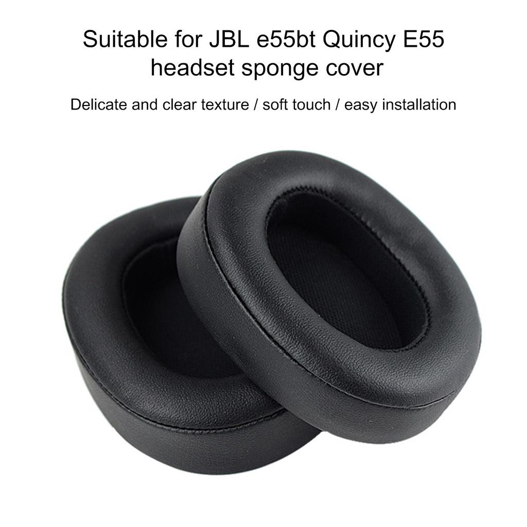 【ky】1 Pair Earmuffs Headphone Sponge Covers Protective Cases for JBL E55BT Quincy