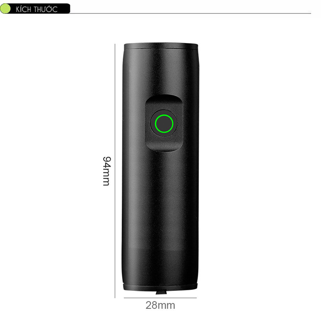 Pha Xe Đạp Mini 400 lumens EOS290 Sạc Điện USB Sáng Mạnh 3 Chế Độ Chống Nước Vỏ Hợp Kim Nhôm MaiLee