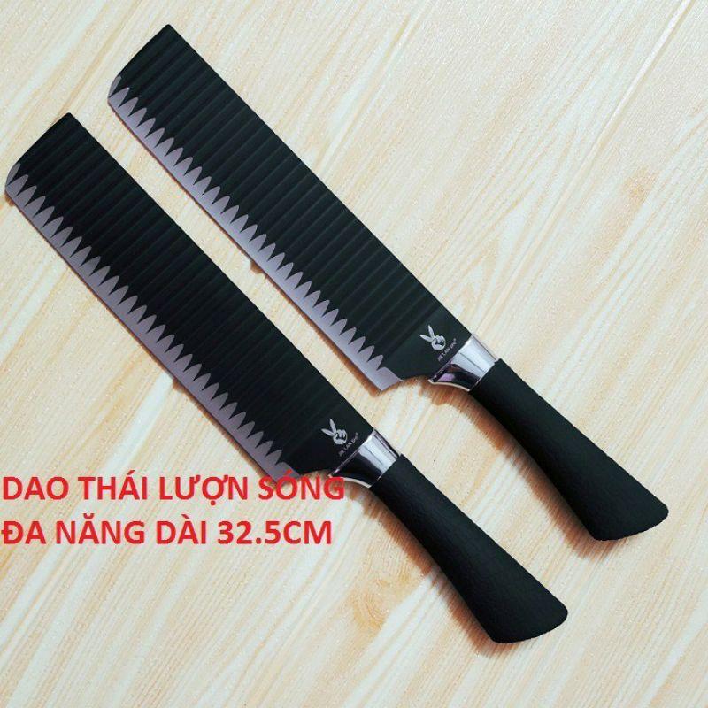 Dao Thái Nhật Lượn Sóng Chống Dính Không Gỉ