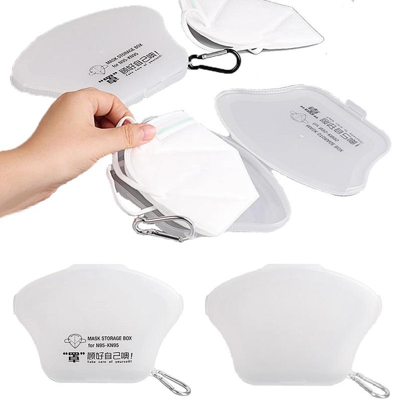 Hộp Đựng Khẩu Trang Bằng Nhựa Chống Bụi Gấp Gọn Tiện Dụng