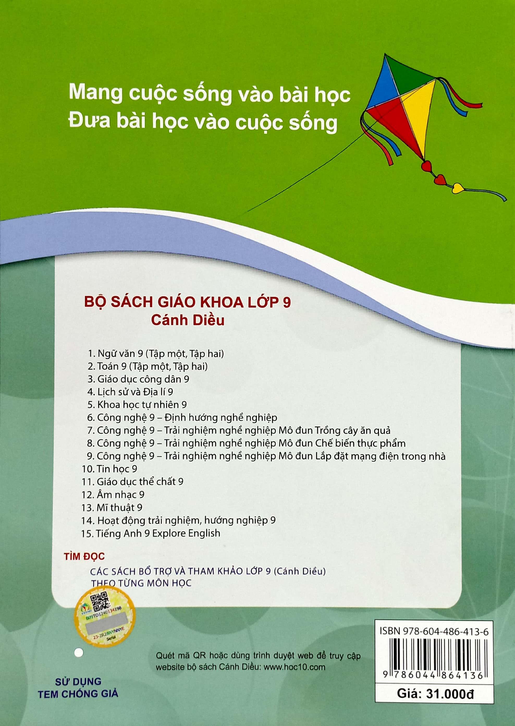 Bài Tập Toán 9 - Tập 1 (Cánh Diều) (Chuẩn)