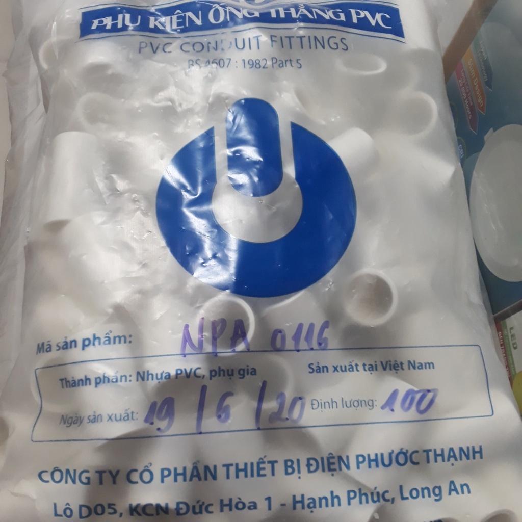 Khớp nối trơn phi 16 bao 100 cái