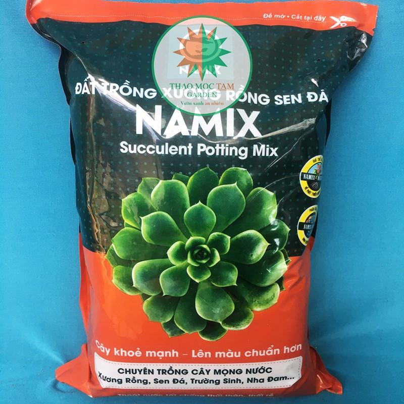 Đất trồng Sen đá Namix - Chuyên trồng cây mọng nước như Xương rồng, sen đá, nha đam...