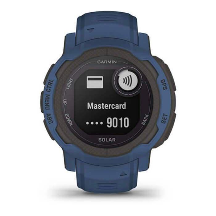 Đồng Hồ Thông Minh Garmin Instinct 2 Solar - Tidal Blue (Màu Xanh Dương) - Hàng Chính Hãng