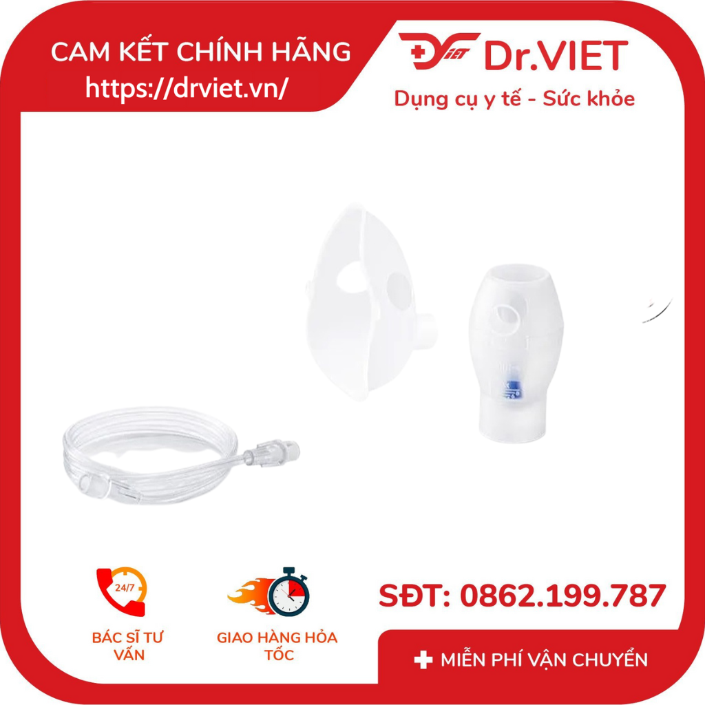 Bộ phụ kiện Omron NE-C106 chính hãng - Dùng cho máy xông khí dung OMRON NE-C106