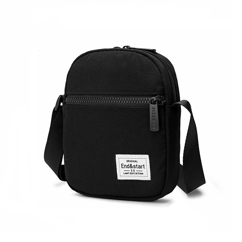 Túi Đeo Chéo Basic Messenger mini bag thời trang nam nữ unisex phong cách nhật bản đơn giản năng động dáng đứng chất vải dệt kim cao cấp chống nhăn chống xù nhỏ gọn tiện lợi đi chơi đi du lịch