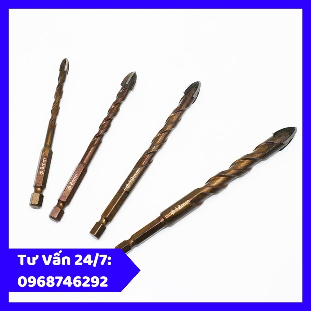 Bộ 7 mũi khoan đa năng 3-4-5-6-8-10-12 chuôi lục giác
