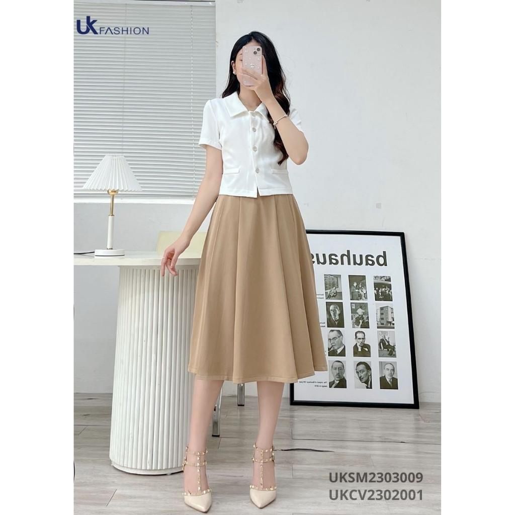 Áo Sơ Mi Ngắn Tay NK FASHION Thiết Kế Trẻ Trung Thanh Lịch Chất Vải Nhập Hàn Cao Cấp Không Nhăn UKSM2303009