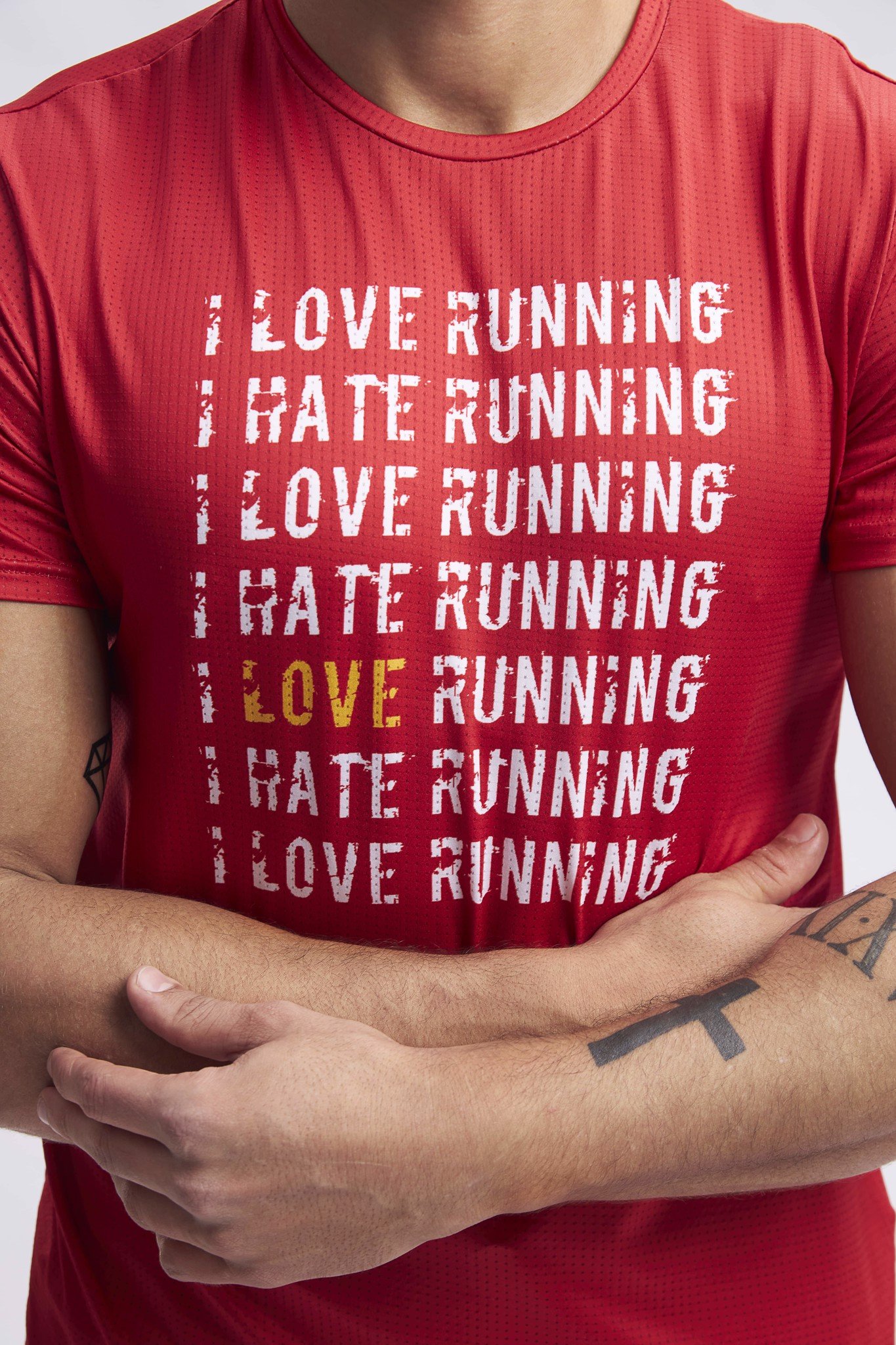 Áo Thun Thể Thao Nam Quickdry Running Love Hate Phù Hợp Để Vận Động Nhiều Cũng Như Các Công Việc Hàng Ngày