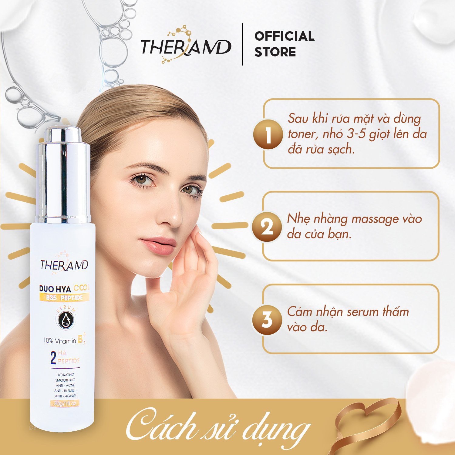 Tinh chất phục hồi chống lão hóa TheraMD Dou Hya Cool B35 Peptide Serum