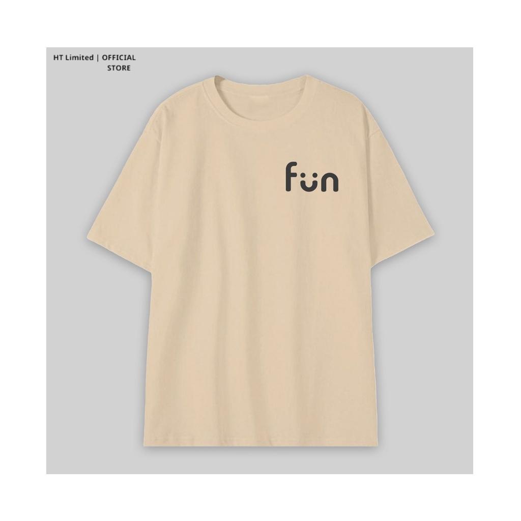 Áo thun thiết kế Unisex họa tiết Fun basic local brand, Cotton Cao Cấp 100%