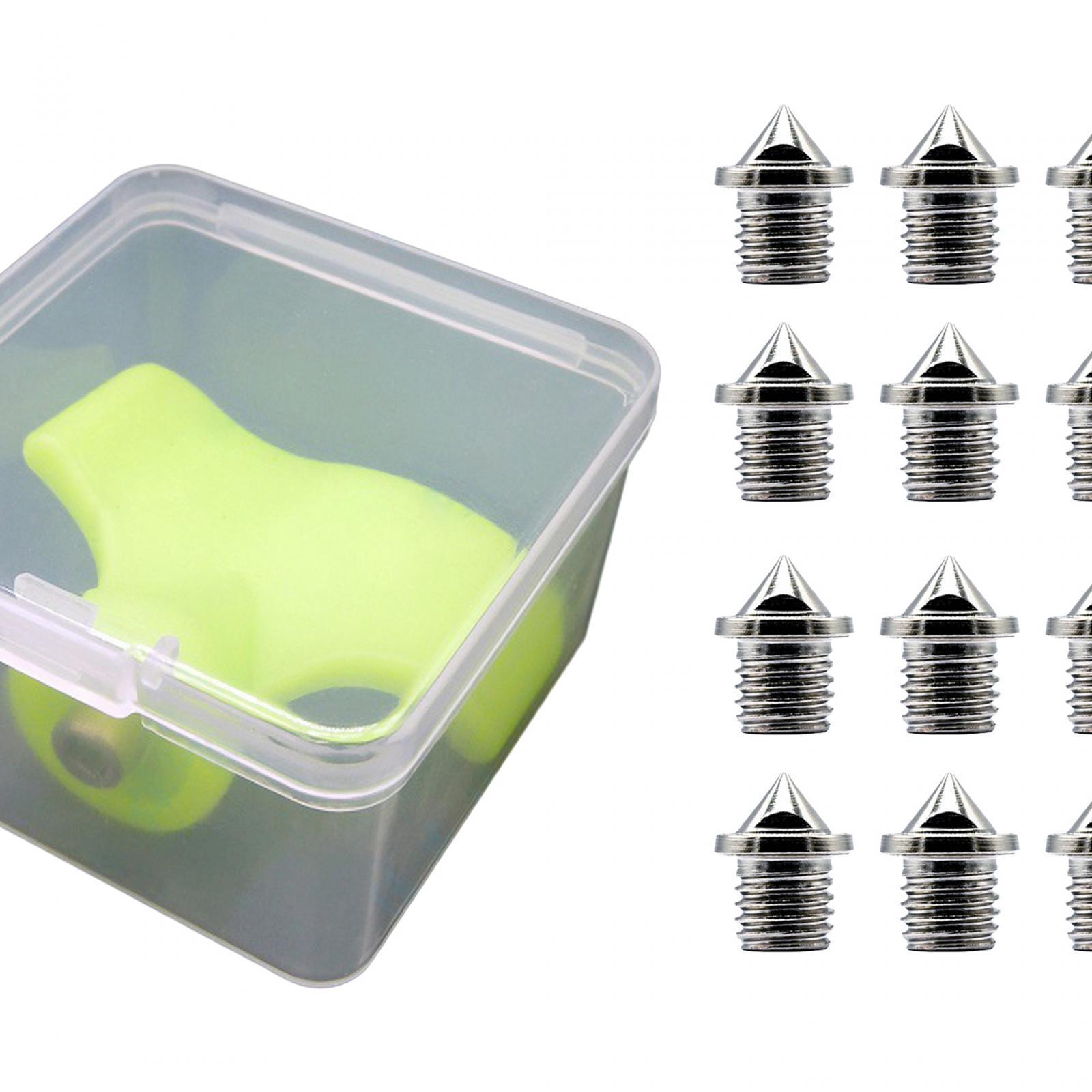 12x Track Spikes Replacement Portable Sprint Sports Field Sprinting Durable Running Sturdy Alloy Steel Spikes for Track Shoes